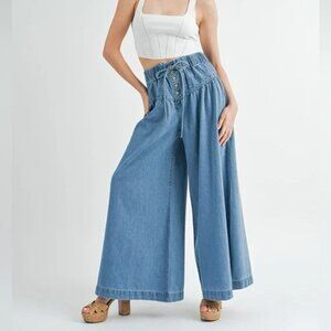NWT Wide-Leg Jeans by Mable - Size S